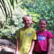 Enjoying the hike to the Hawaiian waterfall