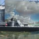 Warship from the movie Pearl Harbor. It is used to demonstrate how special effects are done on the Back Lot Tour at Disney's Hollywood Studios