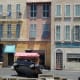 Car on two wheels during the stunt show