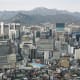 Seoul from Nam San Park.