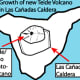 The development of two new cones within the caldera - Pico Vieja and Mt Teide