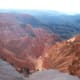 Looking straight down the canyon