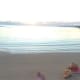 Preparing for a sunset on the beach with conch shells - Cable Beach, Bahamas