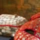 A closer look at the intricate knitting.
