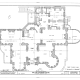 First floor plan of Colonel Walter Gresham House, 1402 Broadway, Galveston, Galveston County, TX