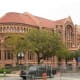 Old Red, the original building on UTMB's campus in Galveston, Texas.