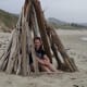 A quick tepee style shelter blocks some of the wind and looks awesome too!
