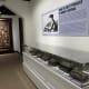 Old typewriters on display in this gallery inside of The Printing Museum