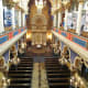 Looking down from the gallery of Jerusalem Synagogue.