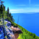 Scenic view from the balcony at Sleeping Giant Provincial Park, Ontario, Canada