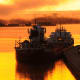 Ship moored at the southeast pier in Sault Ste. Marie