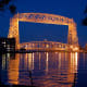 Duluth Aerial Life Bridge at night - Duluth, Minnesota