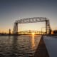 Duluth Aerial Life Bridge at sunset - Duluth, Minnesota