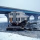 Fort Howard Hospital was moved by barge up the Fox River in December 1975 to Heritage Hill State Park, Green Bay, Wisconsin.