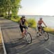 Biking on the Fox River Trail in Green Bay, Wisconsin