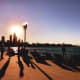 Navy Pier at sunset in Chicago, Illinois