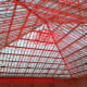 The pyramid roof.