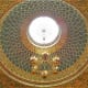 Lighting in the Spanish Synagogue.
