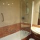 Bath with shower over.