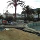 The building site.