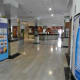 Looking towards reception from the back of the hotel.
