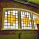 Stained glass windows in the museum