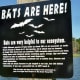 Bat house sign