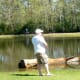 Another fisherman in Burroughs Park