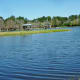 The lake in Burroughs Park
