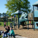 The playground near sports fields in Burroughs Park