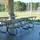 Covered pavilion near girls softball fields
