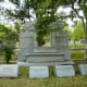 MacGregor and DeMeritt monuments in the cemetery