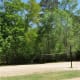Sand volleyball court
