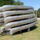 Canoes ready for use