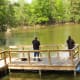 One of 2 fishing piers