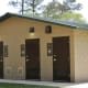 Showers available for use – Restrooms on the opposite side of the building