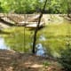 One of two fishing piers at Kickerillo-Mischer Preserve