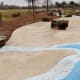 Concrete “waterway.”