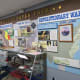 War information and displays inside the General Patton Room of the museum