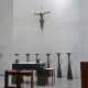 Interior view with a closer look at the altar