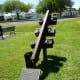 On grounds of M-K-T Railroad Park in Katy, Texas