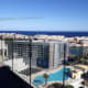 Glass enclosure maximises the view.