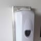 Hand sanitizer outside the lifts on level 2, July 2020..