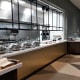 Hot food servery.