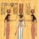 Isis and Hathor crowning Queen Nefertari.