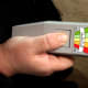 A ghost hunting "EMF" Meter for detecting changes in electromagnetic fields due to paranormal activity.
