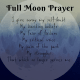 The Full Moon releases energy.