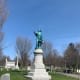 Memorial to Red Jacket in Forest Lawn.