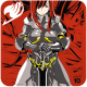 Erza Scarlet with her Black Wing Armor.