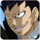 Gajeel Redfox smiling.